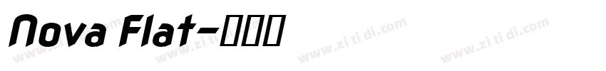 Nova Flat字体转换